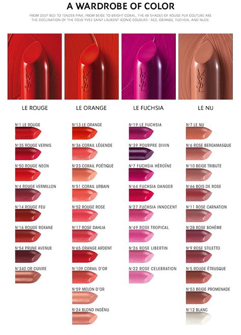 ysl new lipstick 2019|YSL lipstick color chart.